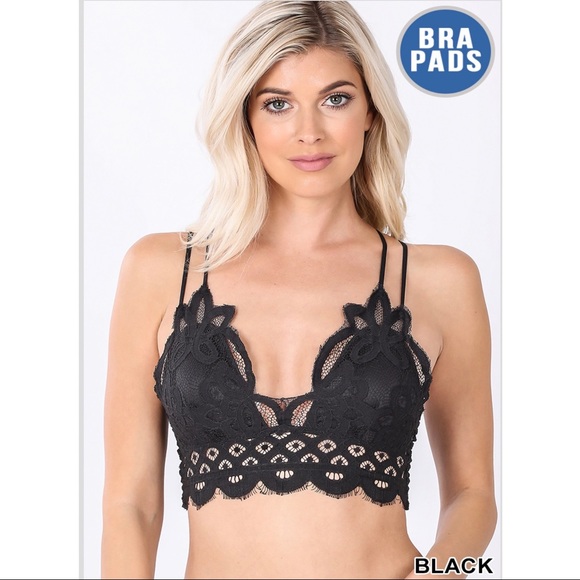 🌹Crochet Lace Bralette With Pads - Picture 5 of 13